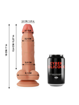 CYBER SILICOCK CONNOR REALISTICO SILICONA LIQUIDA 205 CM O 37 CM