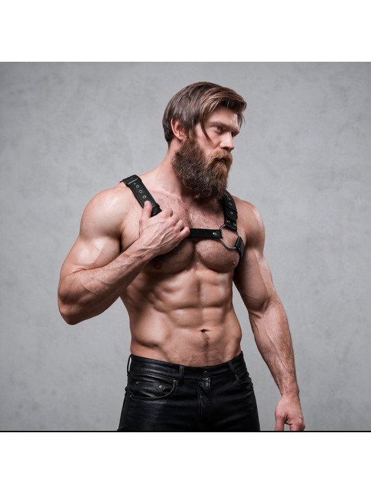FETISH SUBMISSIVE ATTITUDE ARNES ECOPIEL PECHO CON TACHUELAS HOMBRE