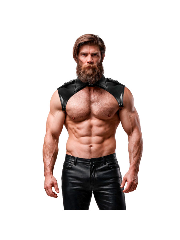 FETISH SUBMISSIVE ATTITUDE ARNES BRIGADE AJUSTABLE ECOPIEL CUELLO HOMBRE