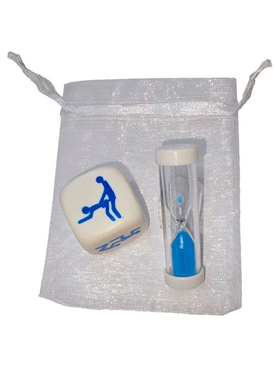 DIABLO PICANTE DADO KAMASUTRA DE POSTURAS PARA CHICOS CON RELOJ DE ARENA