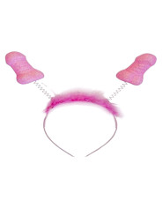 DIABLO PICANTE 6 UDS ANTENAS PITO ROSA PURPURINA