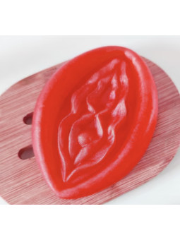 DIABLO PICANTE 2 JABONES PERFUMADOS FORMA VAGINA ROJO