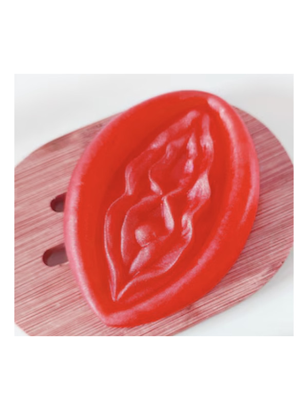 DIABLO PICANTE 2 JABONES PERFUMADOS FORMA VAGINA ROJO