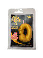 DIABLO PICANTE VELA PENE EN FORMA DE NUMERO 0 COLOR DORADO