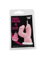 DIABLO PICANTE VELA PENE EN FORMA DE NUMERO 4 COLOR ROSA