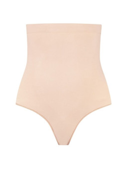 BYE BRA TANGA DE TALLE ALTO SIN COSTURAS BEIGE TALLA L