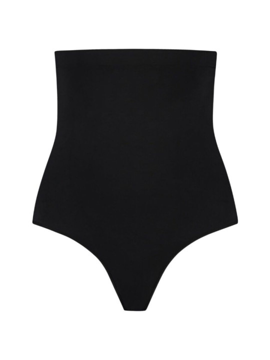 BYE BRA TANGA DE TALLE ALTO SIN COSTURAS NEGRO TALLA M