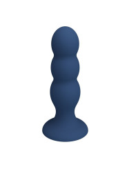 MR PLAY PLUG ANAL CON 3 BOLAS METALICAS Y VENTOSA AZUL