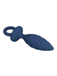 MR PLAY PLUG ANAL TEXTURIZADO CON ANILLA AZUL L