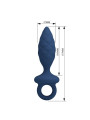 MR PLAY PLUG ANAL TEXTURIZADO CON ANILLA AZUL L