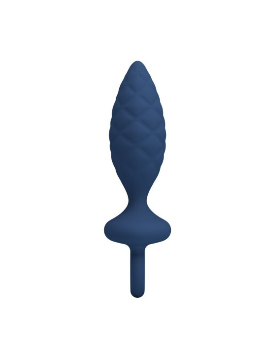 MR PLAY PLUG ANAL TEXTURIZADO CON ANILLA AZUL M