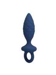 MR PLAY PLUG ANAL TEXTURIZADO CON ANILLA AZUL S
