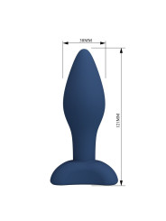 MR PLAY PLUG ANAL CONICO SILICONA AZUL L