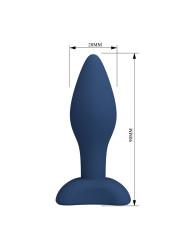 MR PLAY PLUG ANAL CONICO SILICONA AZUL S