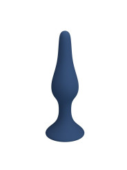 MR PLAY PLUG ANAL SILICONA AZUL SLIM TALLA S
