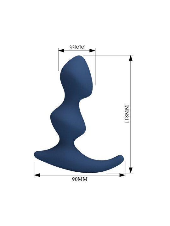 MR PLAY PLUG ANAL AZUL ERGONOMICO