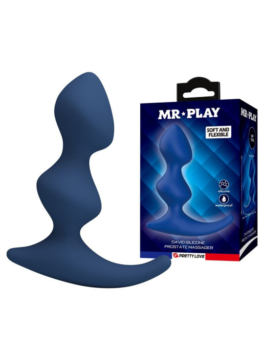 MR PLAY PLUG ANAL AZUL ERGONOMICO