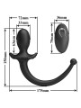 MR PLAY VIBRADOR ANAL Y PERINEAL CON CONTROL REMOTO INALAMBRICO NEGRO