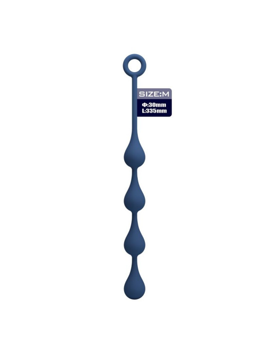 MR PLAY BOLAS ANALES SILICONA AZUL TALLA M 33 CM