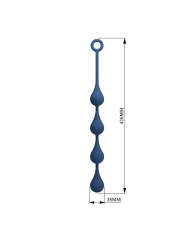 MR PLAY BOLAS ANALES SILICONA AZUL TALLA L 426 CM