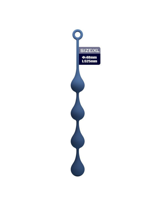 MR PLAY BOLAS ANALES SILICONA AZUL TALLA XL 525 CM