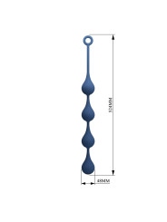 MR PLAY BOLAS ANALES SILICONA AZUL TALLA XL 525 CM