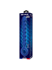 MR PLAY BOLAS ANALES Y PLUG ANAL SILICONA AZUL O 34 CM 285 CM
