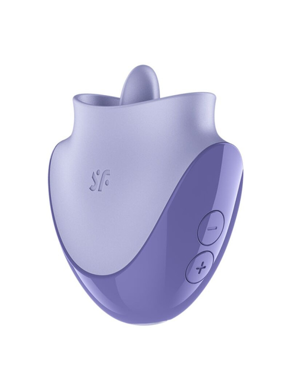 SATISFYER TONGUE DANCER ESTIMULADOR CLITORIANO CON VIBRACION Y PULSACIONES LILA
