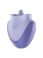 SATISFYER TONGUE DANCER ESTIMULADOR CLITORIANO CON VIBRACION Y PULSACIONES LILA