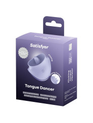 SATISFYER TONGUE DANCER ESTIMULADOR CLITORIANO CON VIBRACION Y PULSACIONES LILA