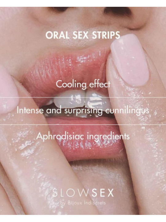 BIJOUX INDISCRETS SLOW SEX ORAL SEX STRIPS