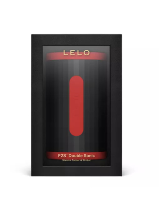 LELO F2S DOUBLE SONIC MASTURBADOR MASCULINO CON DOBLE ESTIMULACION SONICA ROJO