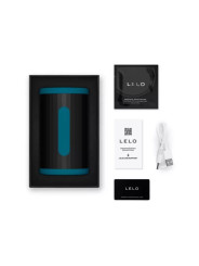 LELO F2S DOUBLE SONIC MASTURBADOR MASCULINO CON DOBLE ESTIMULACION SONICA VERDE AZULADO