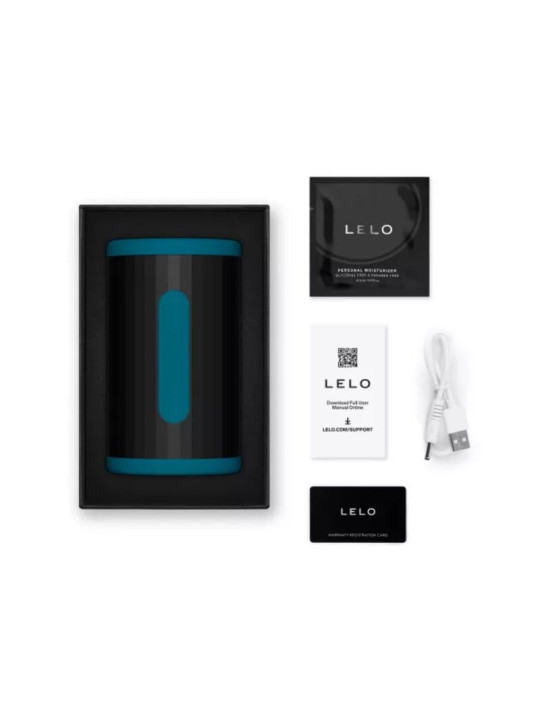 LELO F2S DOUBLE SONIC MASTURBADOR MASCULINO CON DOBLE ESTIMULACION SONICA VERDE AZULADO