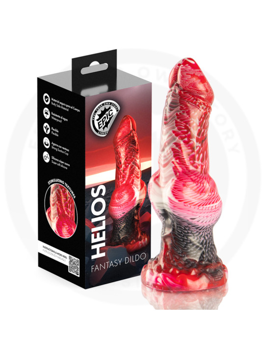 EPIC HELIOS DILDO CON TESTICULOS CALOR Y EXTASIS