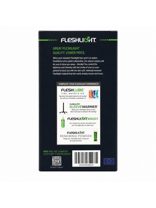 FLESHLIGHT FLESHSKINS GRIP BLUE ICE MASTURBADOR MANUAL AZUL