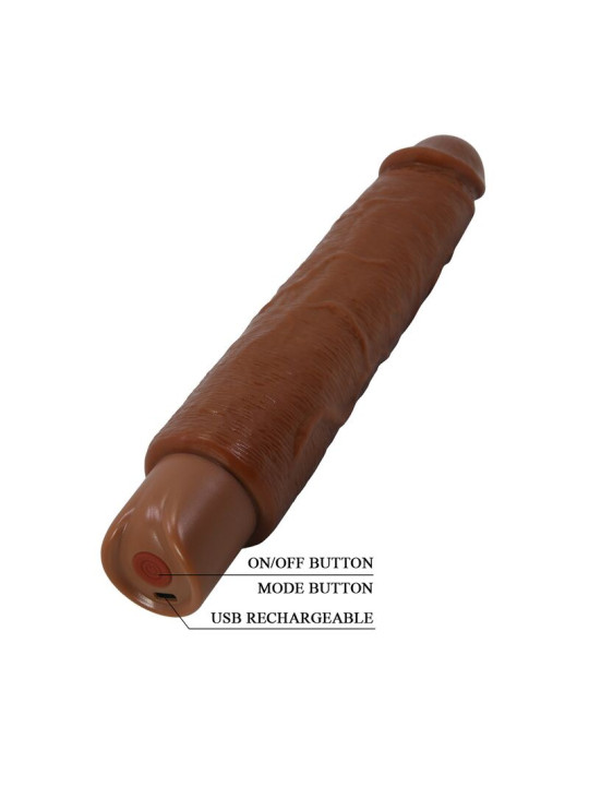 PRETTY LOVE GAVIN VIBRADOR REALISTICO 25 CM O 5 CM COLOR MARRON