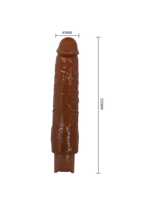 PRETTY LOVE GAVIN VIBRADOR REALISTICO 25 CM O 5 CM COLOR MARRON