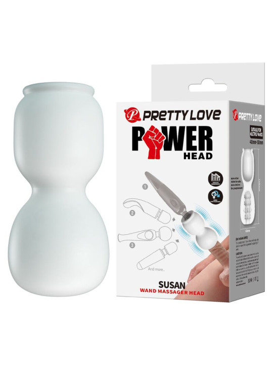 PRETTY LOVE SUSAN CABEZAL POWER HEAD PARA MASAJEADOR VARITA O 65 CM