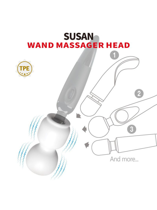 PRETTY LOVE SUSAN CABEZAL POWER HEAD PARA MASAJEADOR VARITA O 65 CM