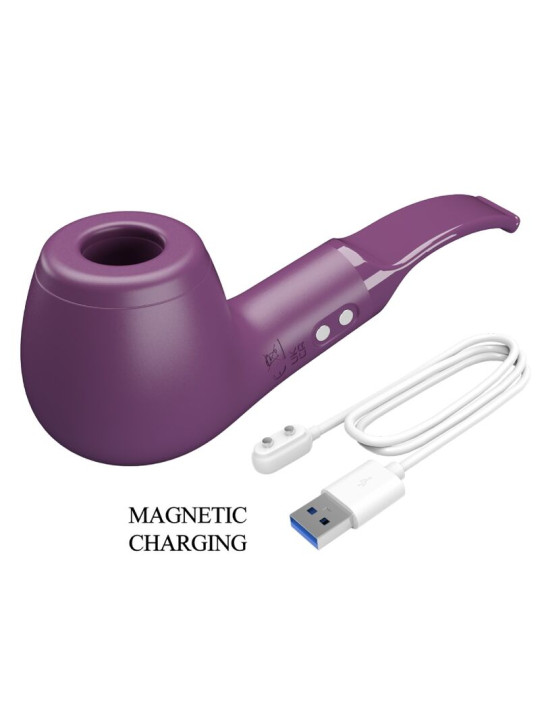 PRETTY LOVE PIPE ESTIMULADOR CON 10 MODOS DE GOLPETEO MORADO