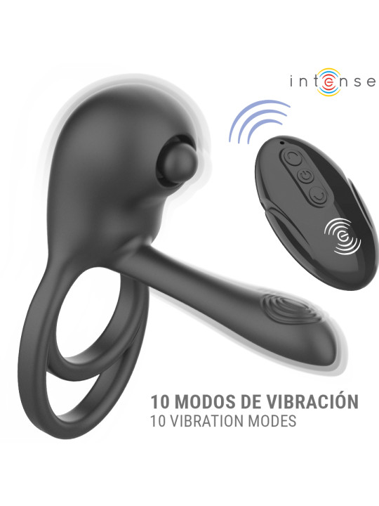 INTENSE SPIKE ANILLO VIBRADOR PARA PENE CON CONTROL REMOTO