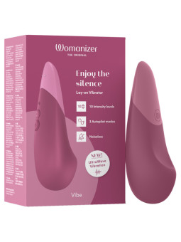 WOMANIZER VIBE VIBRADOR LAY ON SILENCIOSO ROSA OSCURO