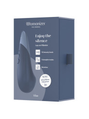 WOMANIZER VIBE VIBRADOR LAY ON SILENCIOSO AZUL OSCURO