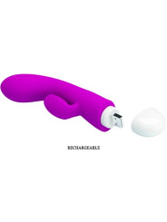 VIBRADOR RABBIT SMART ELI 30 MODOS RECARGABLE DE LA MARCA PRETTY LOVE