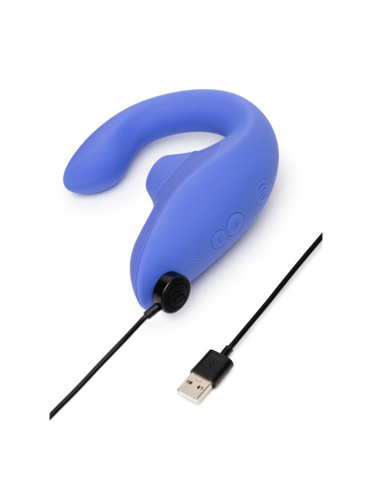WOMANIZER BLEND ESTIMULADOR VIBRADOR RABBIT AZUL