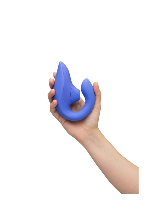 WOMANIZER BLEND ESTIMULADOR VIBRADOR RABBIT AZUL