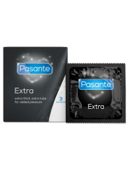 PASANTE EXTRA PRESERVATIVOS EXTRA GRUESOS CON LUBRICACION ADICIONAL 3 UNIDADES