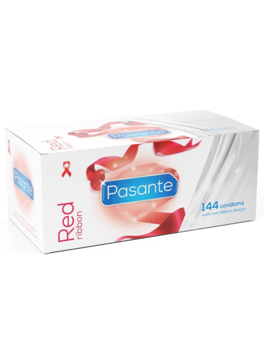 PASANTE RED RIBBON PRESERVATIVOS NATURELLE DE AJUSTE ANATOMICO 54 MM 144 UNIDADES