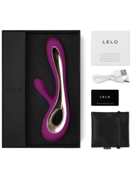 VIBRADOR RABBIT SORAYA 2 LELO SILICONA SUAVE DE LA MARCA LELO